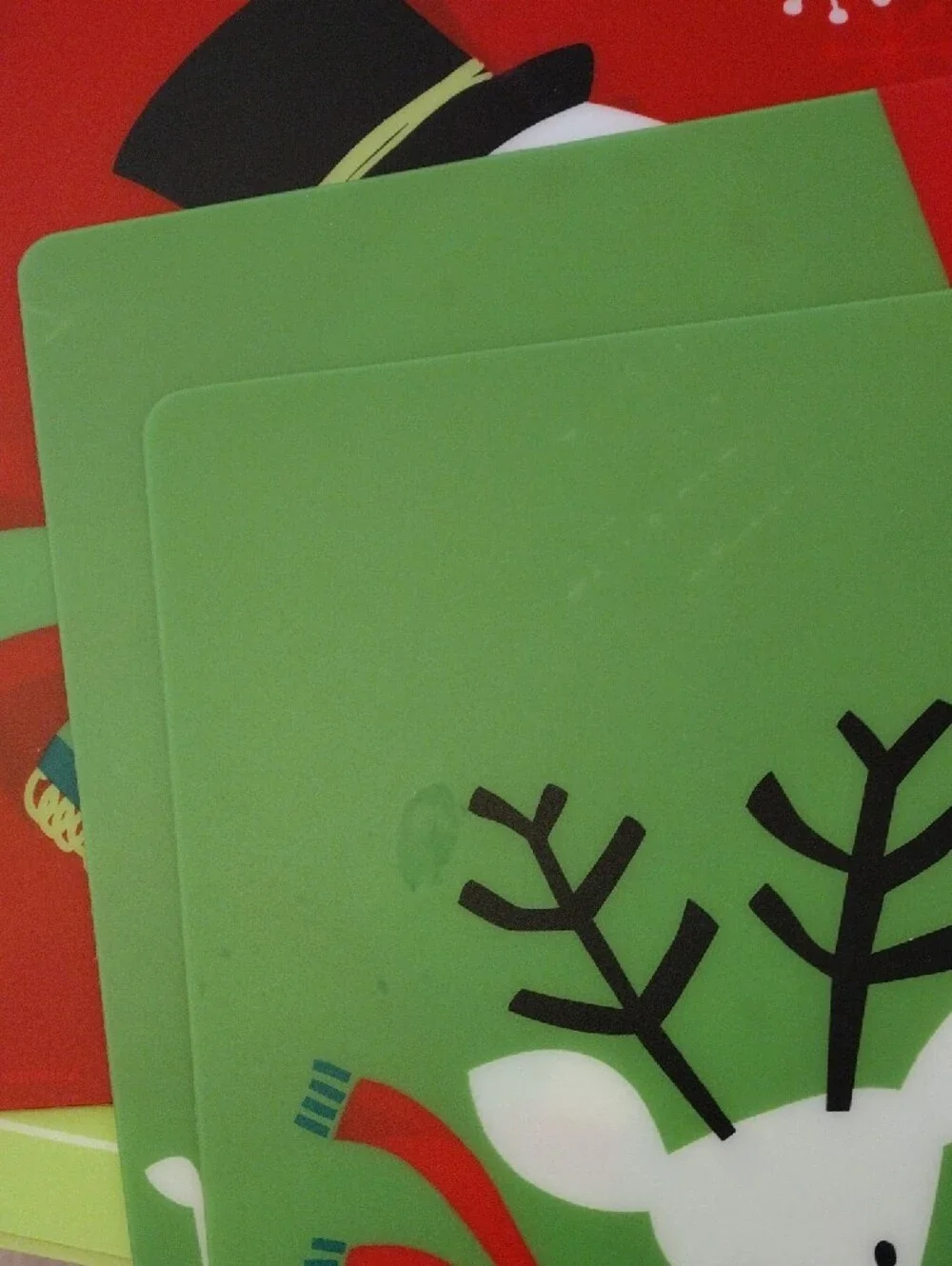Target 2011 Christmas Holiday Placemats Set of 6 Santa Snowman Penguin 14 x 18